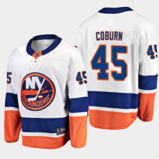 Men's New York Islanders Braydon Coburn #45 Away 2021 White Jersey