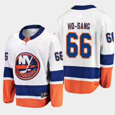 Men's New York Islanders Josh Ho-Sang #66 Away 2021 White Jersey