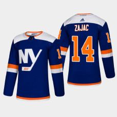 Men's New York Islanders Travis Zajac #14 Alternate 2021 Blue Jersey