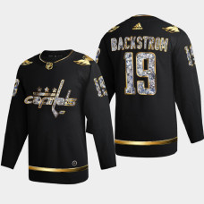 Nicklas Backstrom Washington Capitals 2022 Stanley Cup Playoffs Black Diamond Edition Jersey Authentic