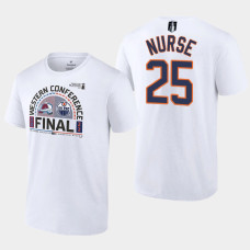 Edmonton Oilers Darnell Nurse 2022 Stanley Cup Playoffs #25 Tee Western Finals Matchup White