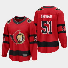 Men's Ottawa Senators Artem Anisimov #51 Special Edition 2021 Red Jersey