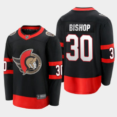 Men Ottawa Senators Ben Bishop #30 Home 2022 Black Jersey