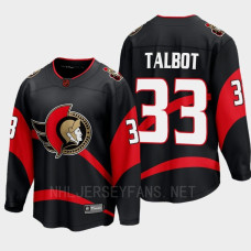 Ottawa Senators Cam Talbot 2022 Special Edition 2.0 Black #33 Jersey Breakaway Player