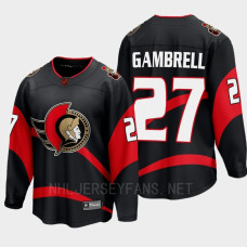 Ottawa Senators Dylan Gambrell 2022 Special Edition 2.0 Black #27 Jersey Breakaway Player