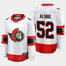 Men's Ottawa Senators Olle Alsing #52 Away 2021 White Jersey