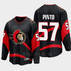 Ottawa Senators Shane Pinto 2022 Special Edition 2.0 Black #57 Jersey Breakaway Player