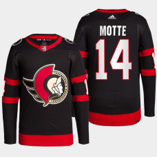 Tyler Motte Ottawa Senators 2022-23 Primegreen Authentic Home Black Jersey