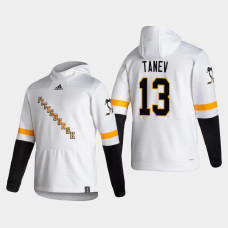 Men's Pittsburgh Penguins Brandon Tanev #13 2021 Reverse Retro Authentic Pullover Special Edition White Hoodie