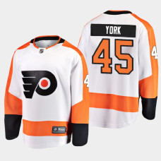 Men's Philadelphia Flyers Cam York #45 Away 2021 White Jersey