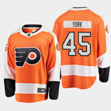 Men's Philadelphia Flyers Cam York #45 Home 2021 Orange Jersey