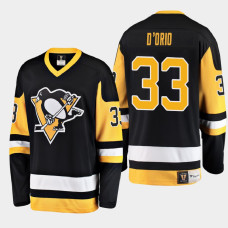 Men's Pittsburgh Penguins Alex D'Orio #33 Heritage 2021 Black Jersey