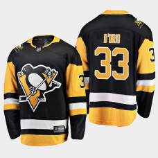 Men's Pittsburgh Penguins Alex D'Orio #33 Home 2021 Black Jersey