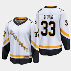 Men's Pittsburgh Penguins Alex D'Orio #33 Reverse Retro 2021 White Jersey