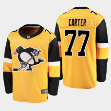 Men's Pittsburgh Penguins Jeff Carter #77 Alternate 2021 Gold Jersey