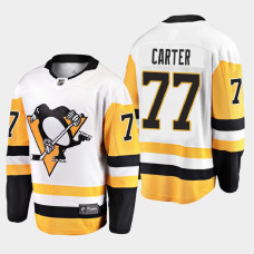 Men's Pittsburgh Penguins Jeff Carter #77 Away 2021 White Jersey