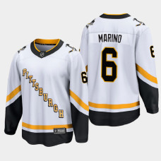 Men's Pittsburgh Penguins John Marino #6 Special Edition 2021 White Jersey