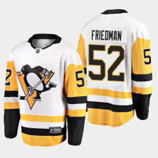 Men's Pittsburgh Penguins Mark Friedman #52 Away 2021 Breakaway White Jersey