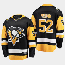 Men's Pittsburgh Penguins Mark Friedman #52 Home 2021 Breakaway Black Jersey