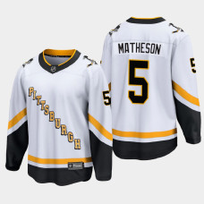 Men's Pittsburgh Penguins Mike Matheson #5 Special Edition 2021 White Jersey