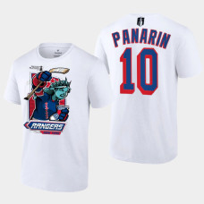 New York Rangers Artemi Panarin 2022 Metropolitan Division Champs #10 Tee Mascot White