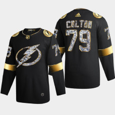 Ross Colton Tampa Bay Lightning 2022 Stanley Cup Playoffs Black Diamond Edition Jersey Authentic