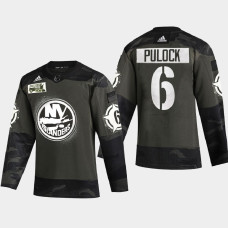 Men's New York Islanders ryan pulock #6 2021 Military Appreciation Night Camo Jersey