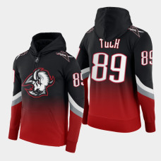 Buffalo Sabres #89 Alex Tuch 2022-23 Third Logo Black Red Color Crash Hoodie Goathead