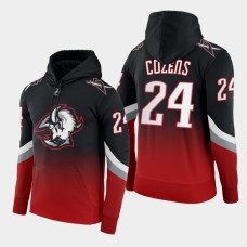 Buffalo Sabres #24 Dylan Cozens 2022-23 Third Logo Black Red Color Crash Hoodie Goathead