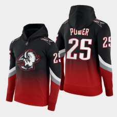 Buffalo Sabres #25 Owen Power 2022-23 Third Logo Black Red Color Crash Hoodie Goathead