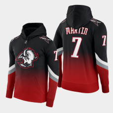 Buffalo Sabres #7 Rick Martin 2022-23 Third Logo Black Red Color Crash Hoodie Goathead