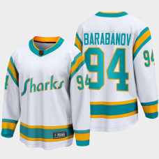 Alexander Barabanov San Jose Sharks 2022 Special Edition 2.0 Breakaway Player Retro White Jersey