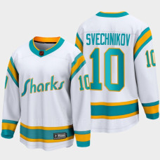 Evgeny Svechnikov San Jose Sharks 2022 Special Edition 2.0 Breakaway Player Retro White Jersey