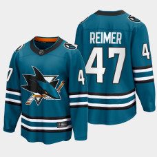 James Reimer San Jose Sharks 2022-23 Home The Evolve Teal Jersey