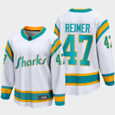 James Reimer San Jose Sharks 2022 Special Edition 2.0 Breakaway Player Retro White Jersey