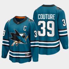 Logan Couture San Jose Sharks 2022-23 Home The Evolve Teal Jersey