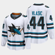 San Jose Sharks Marc-Edouard Vlasic 2022-23 Away White #44 Jersey The Evolve