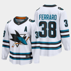 San Jose Sharks Mario Ferraro 2022-23 Away White #38 Jersey The Evolve