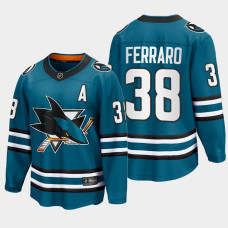 Mario Ferraro San Jose Sharks 2022-23 Home The Evolve Teal Jersey