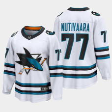 San Jose Sharks Markus Nutivaara 2022-23 Away White #77 Jersey The Evolve