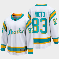 Matt Nieto San Jose Sharks 2022 Special Edition 2.0 Breakaway Player Retro White Jersey