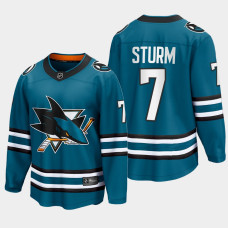 Nico Sturm San Jose Sharks 2022-23 Home The Evolve Teal Jersey