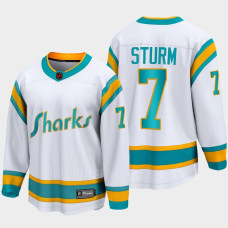 Nico Sturm San Jose Sharks 2022 Special Edition 2.0 Breakaway Player Retro White Jersey