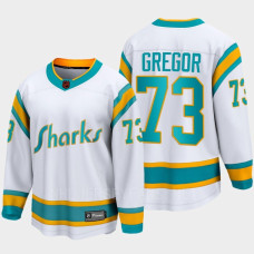 Noah Gregor San Jose Sharks 2022 Special Edition 2.0 Breakaway Player Retro White Jersey