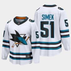 San Jose Sharks Radim Simek 2022-23 Away White #51 Jersey The Evolve