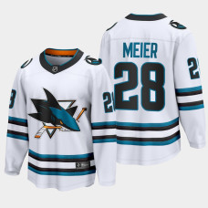 San Jose Sharks Timo Meier 2022-23 Away White #28 Jersey The Evolve