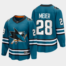 Timo Meier San Jose Sharks 2022-23 Home The Evolve Teal Jersey