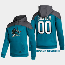 San Jose Sharks #00 Custom 2022-23 Stylish Black Hoodie AEROREADY Pullover