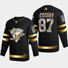 Sidney Crosby Pittsburgh Penguins 2022 Stanley Cup Playoffs Black Diamond Edition Jersey Authentic