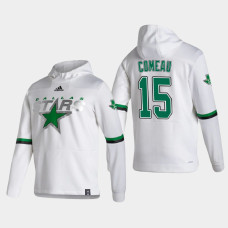 Men's Dallas Stars Blake Comeau #15 2021 Reverse Retro Authentic Pullover White Hoodie